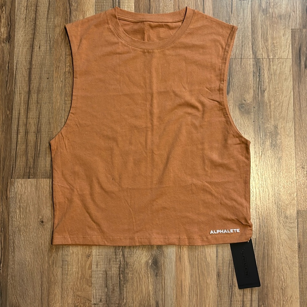 Alphalete Pumpkin Cutoff Tank